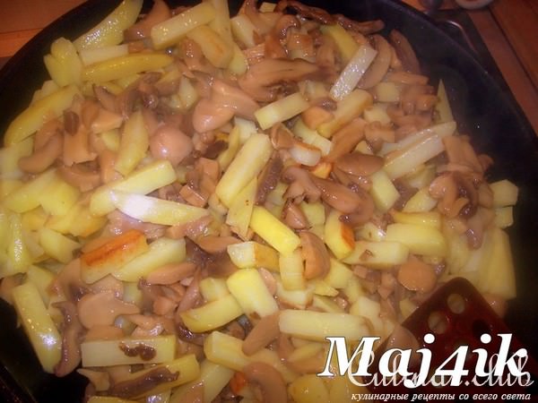 Картофельно-грибной киш-пирог