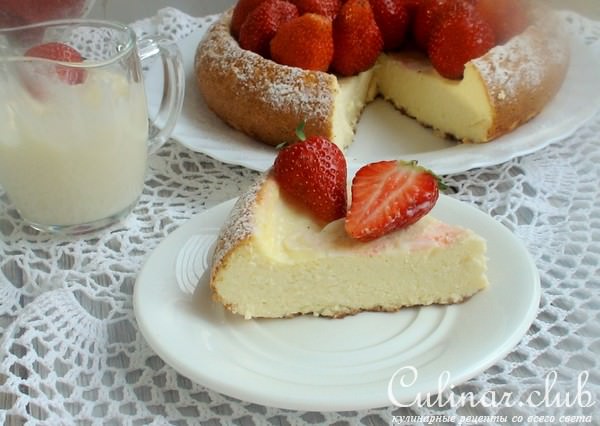 Творожная запеканка без муки и манки