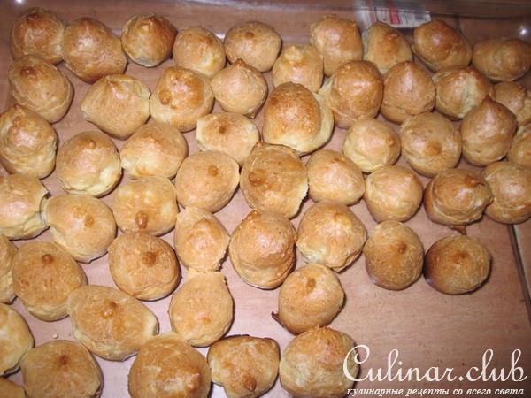Профитроли сырные и грибные