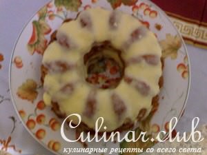 Апельсиновый кекс с кремом
