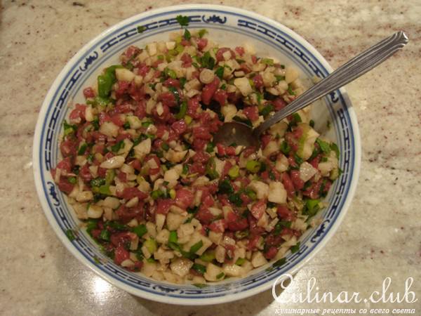 Татарские "чпочмаки" (треугольники c мясом)