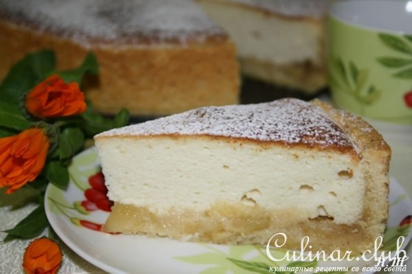 Сырный тарт с яблоками(Нормандия). (Дуэль)
