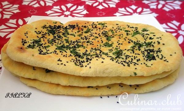 Naan(Индийские лепешки)