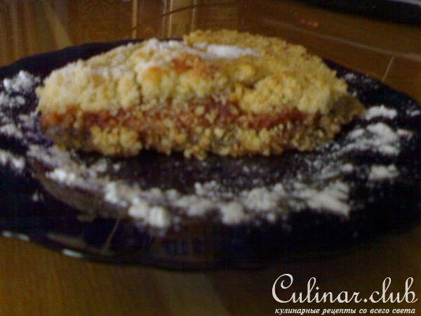 постный песочный пирог с апельсином