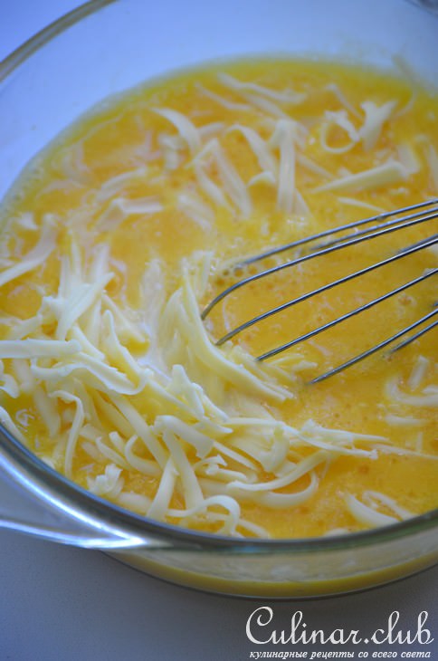 Сырный пирог с грибами