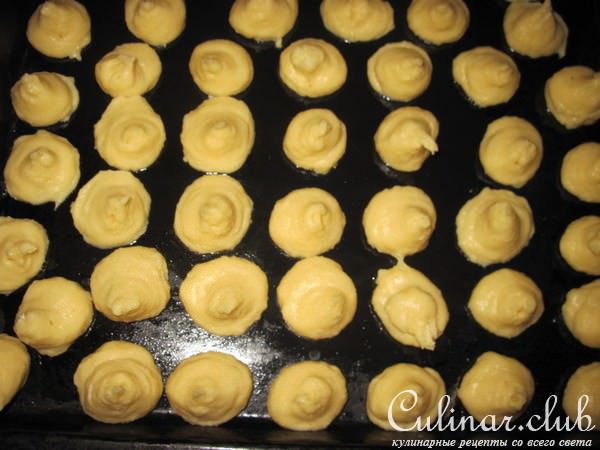 Профитроли сырные и грибные