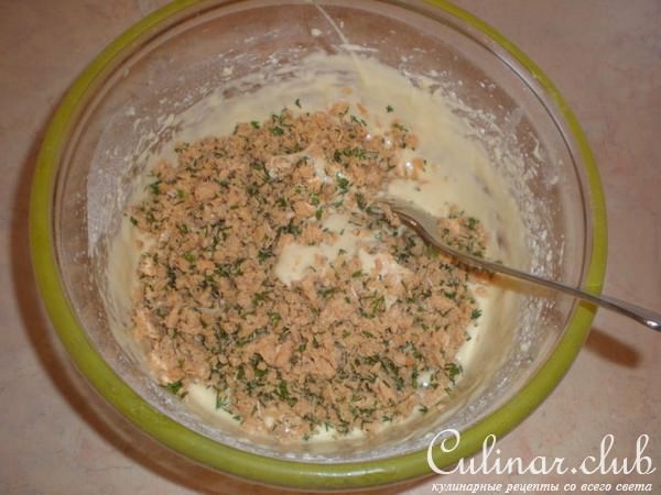 Кексы с лососем (вариант)
