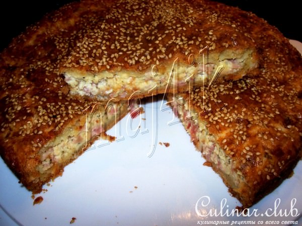 Сырный пирог с плавленными сырками и не только.