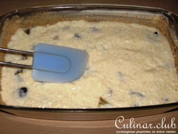 Рисовая запеканка со сливами 