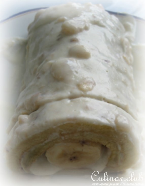 Рулет с банановой начинкой (вариант)