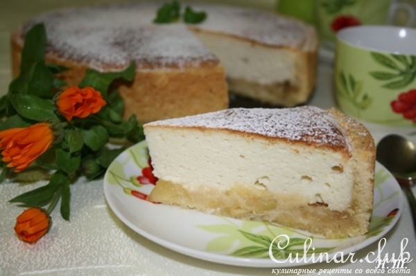 Сырный тарт с яблоками(Нормандия). (Дуэль)