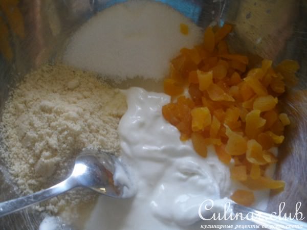 Запеканка из теста фило с творогом и курагой
