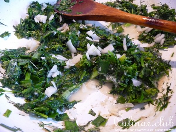 Лепёшки бакинские с зеленью (Кулинарный алфавит)