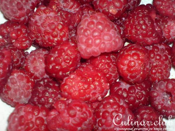 Малиновое желе с замороженным нектарином ("Pesche in coppe con lamponi" )