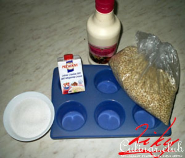 Пана-Котта сливочная с орешками